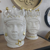 Testa di Moro bianco e oro