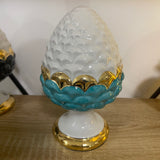 Pigna dipinta a mano profilo oro