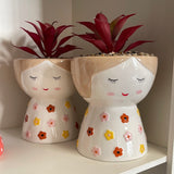 Vaso ceramica testa di donna Sabina