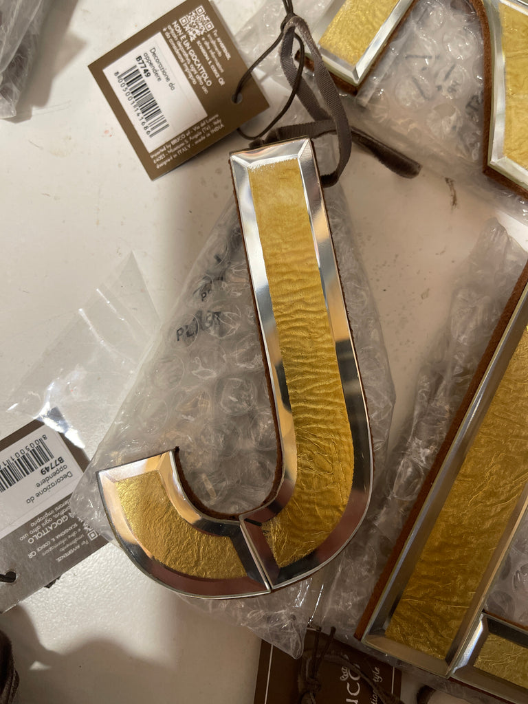 DECORAZIONE LETTERA ALFABETO MIRROR CM11X11