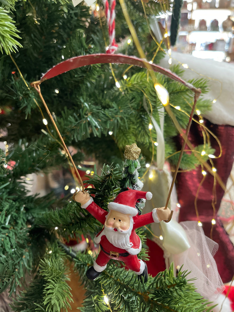 Decorazione natalizia poliresina e ferro