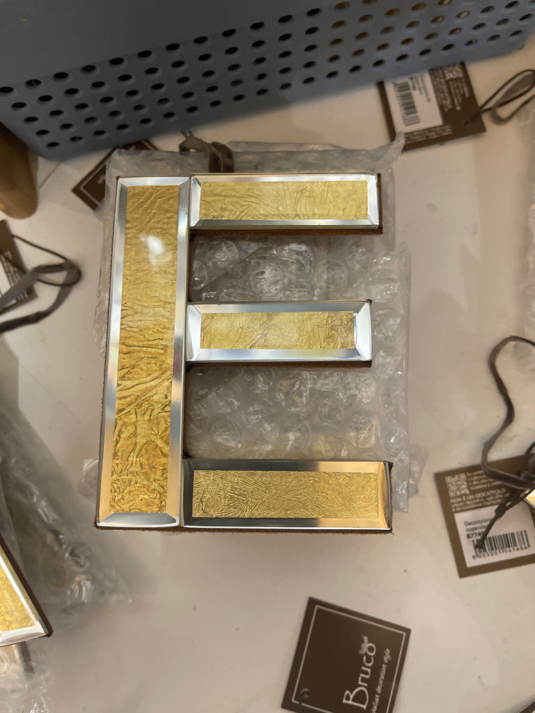 DECORAZIONE LETTERA ALFABETO MIRROR CM11X11