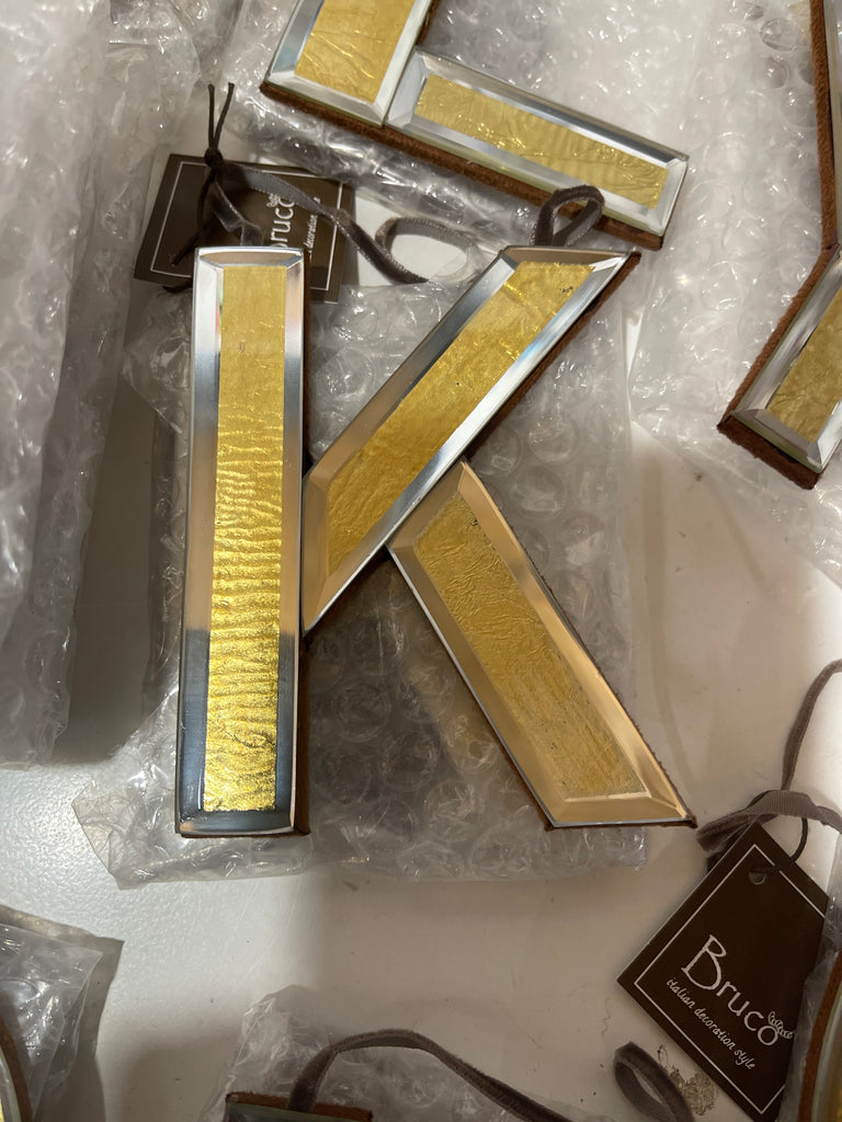 DECORAZIONE LETTERA ALFABETO MIRROR CM11X11