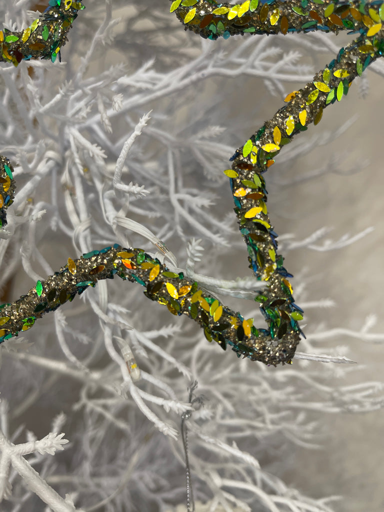 Decorazione in vetro a forma di stella