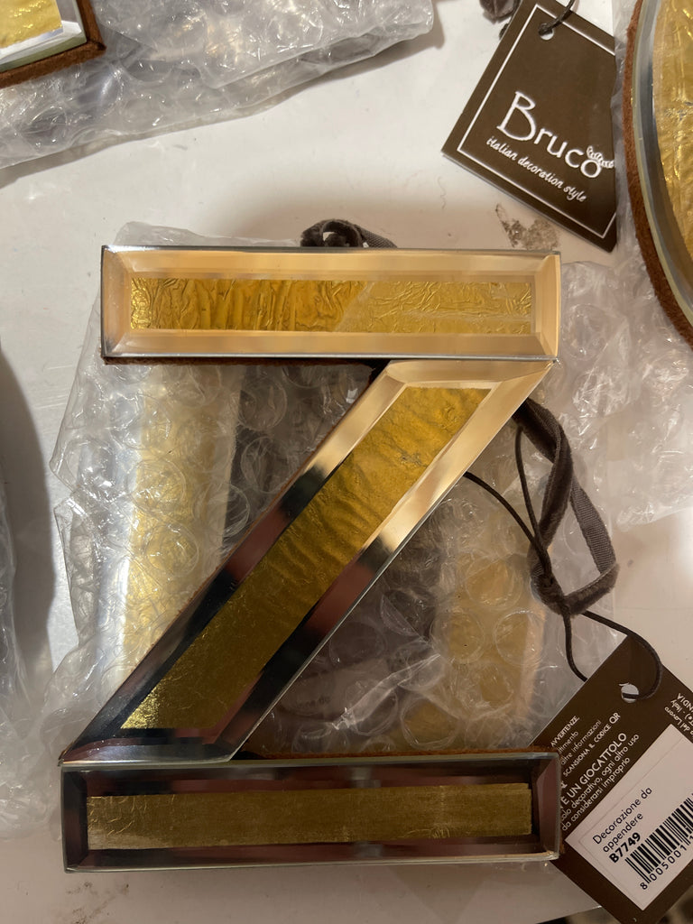 DECORAZIONE LETTERA ALFABETO MIRROR CM11X11