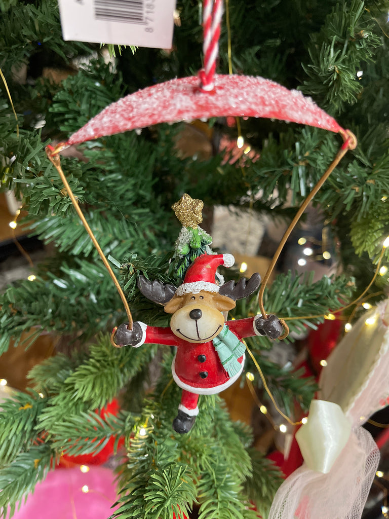 Decorazione natalizia poliresina e ferro