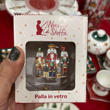 Palla vetro con decoro