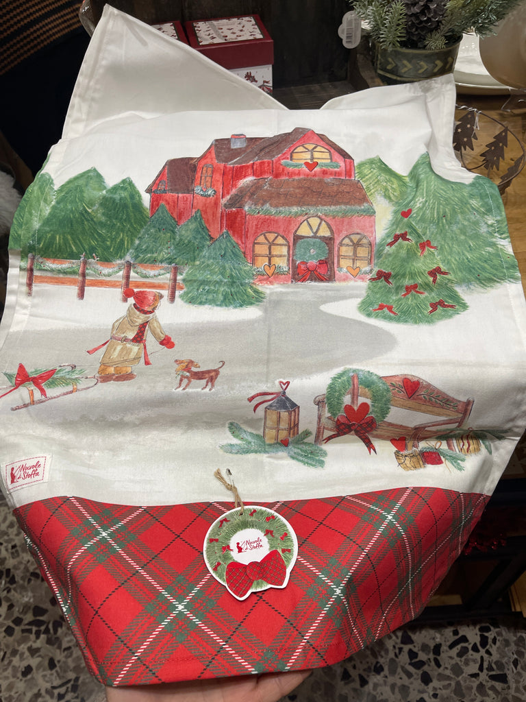 Runner linea Cartolina nuvole di stoffa