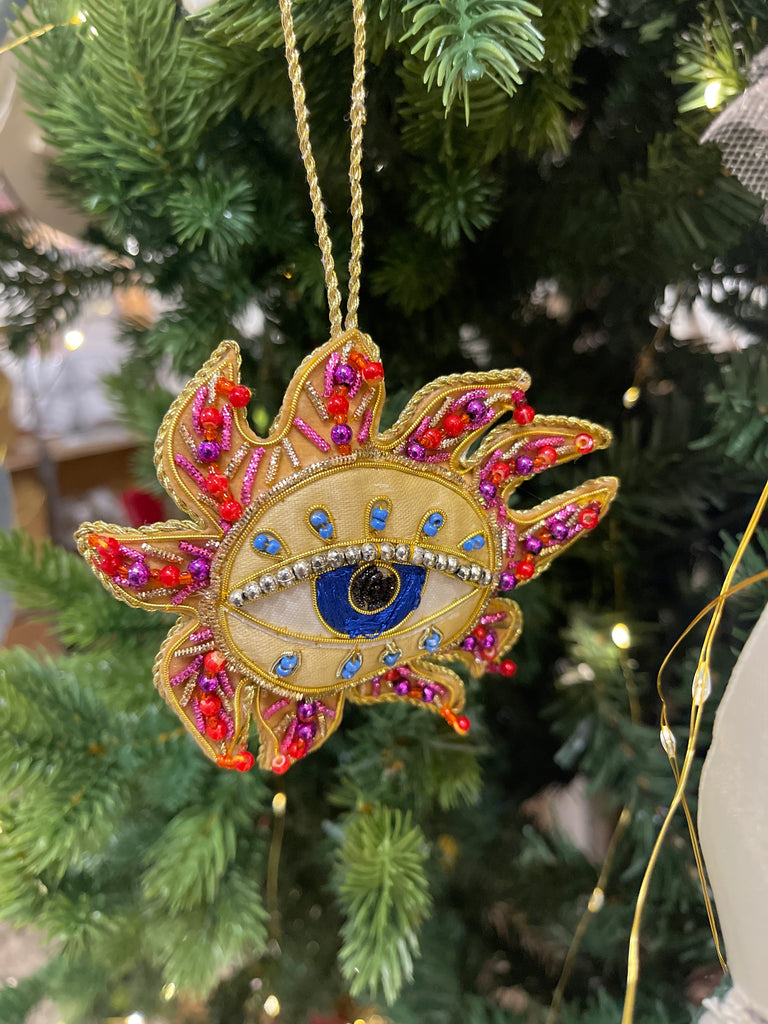 Decorazione natalizia ricamata a mano Baci Milano