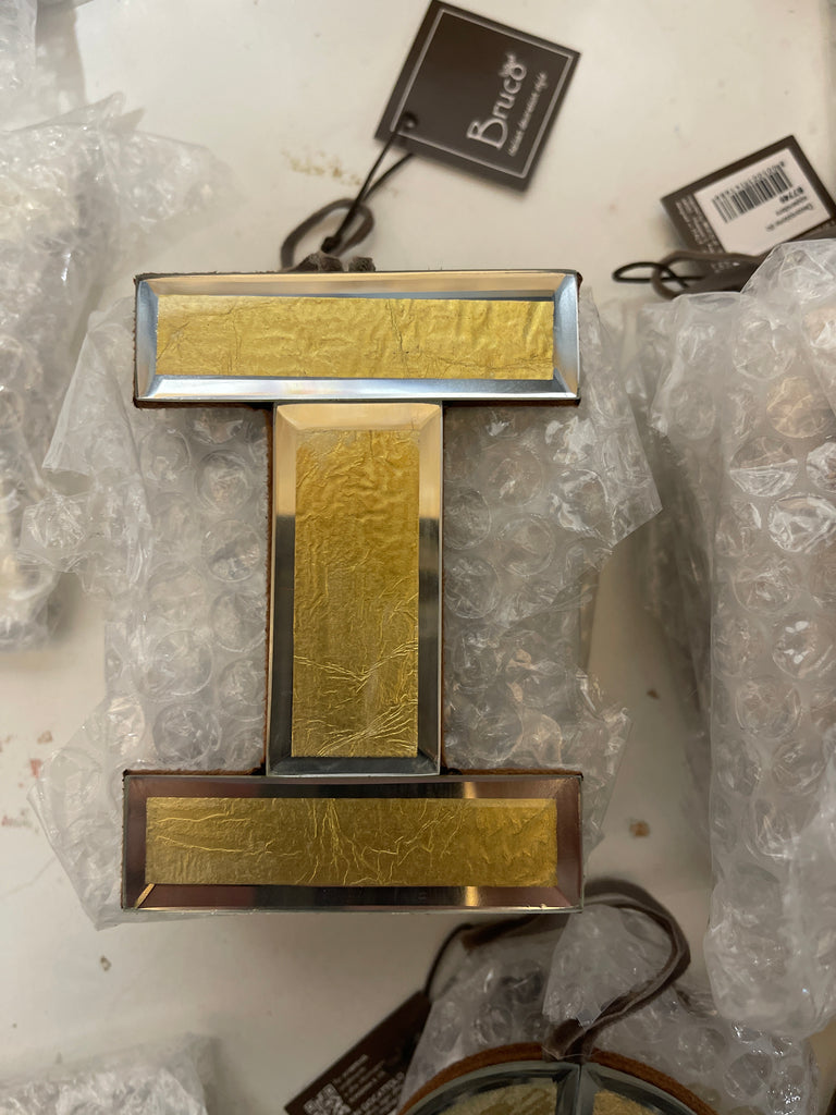 DECORAZIONE LETTERA ALFABETO MIRROR CM11X11