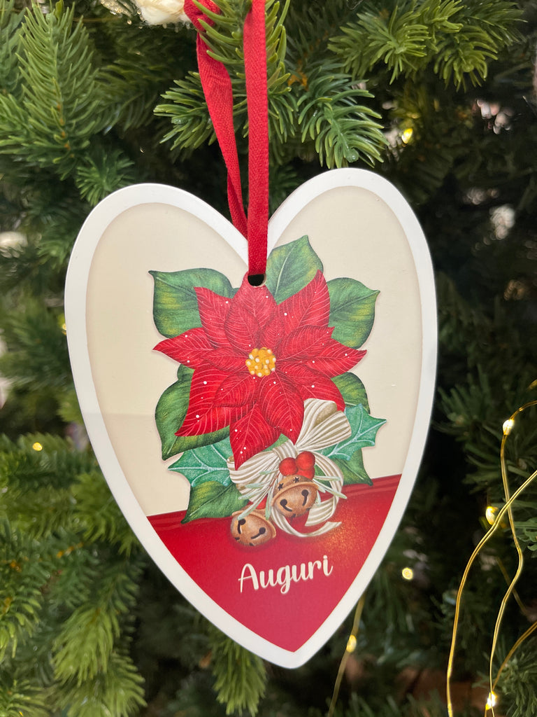 Cuore legno con dedica Made in italy