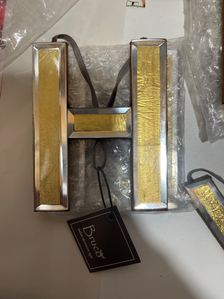 DECORAZIONE LETTERA ALFABETO MIRROR CM11X11