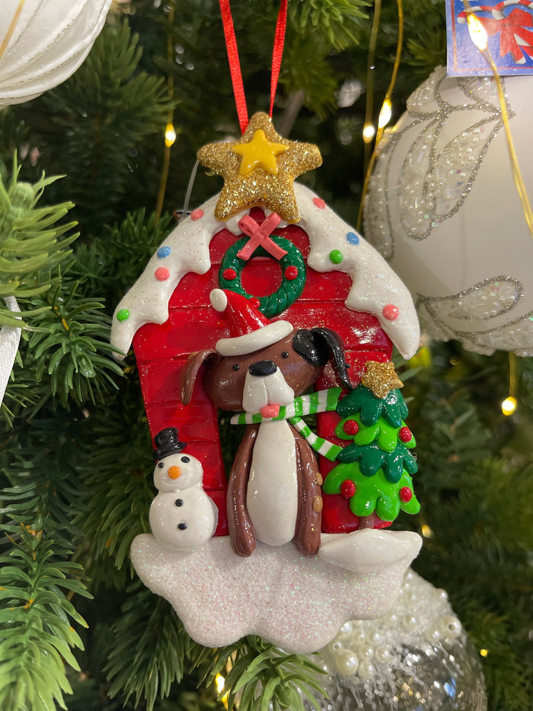 Decorazione natalizia in poliargilla cm 13