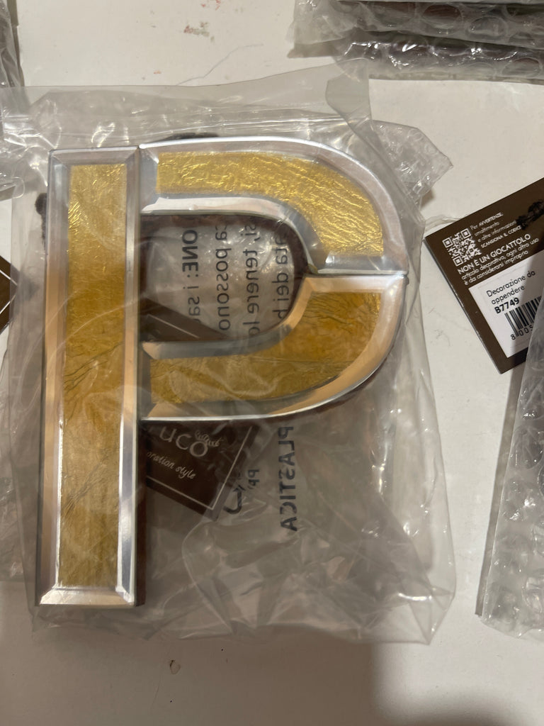 DECORAZIONE LETTERA ALFABETO MIRROR CM11X11