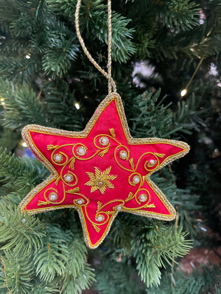 Decorazione natalizia ricamata a mano Baci Milano