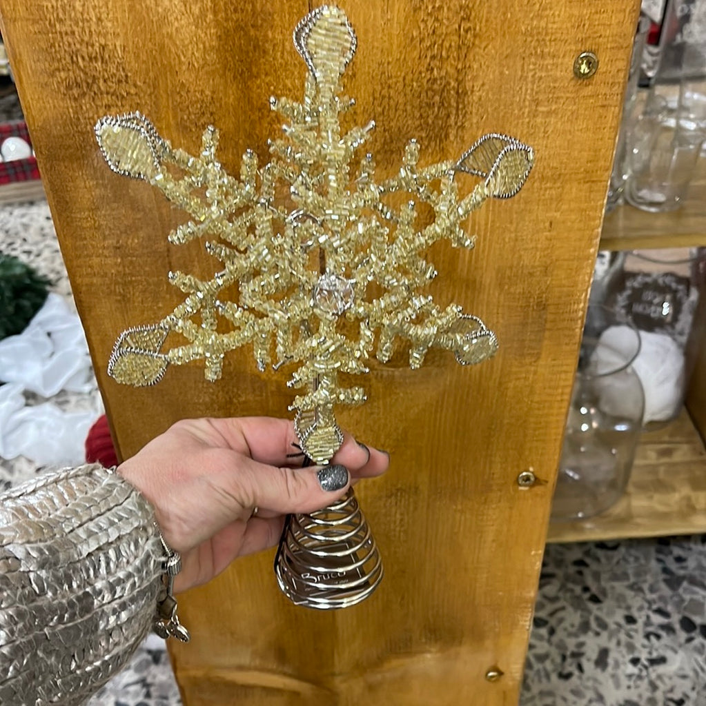 Puntale stella con perline