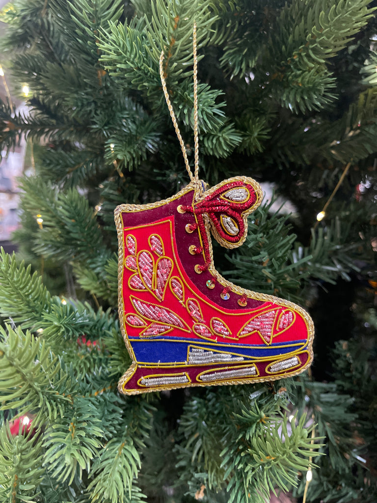 Decorazione natalizia ricamata a mano Baci Milano