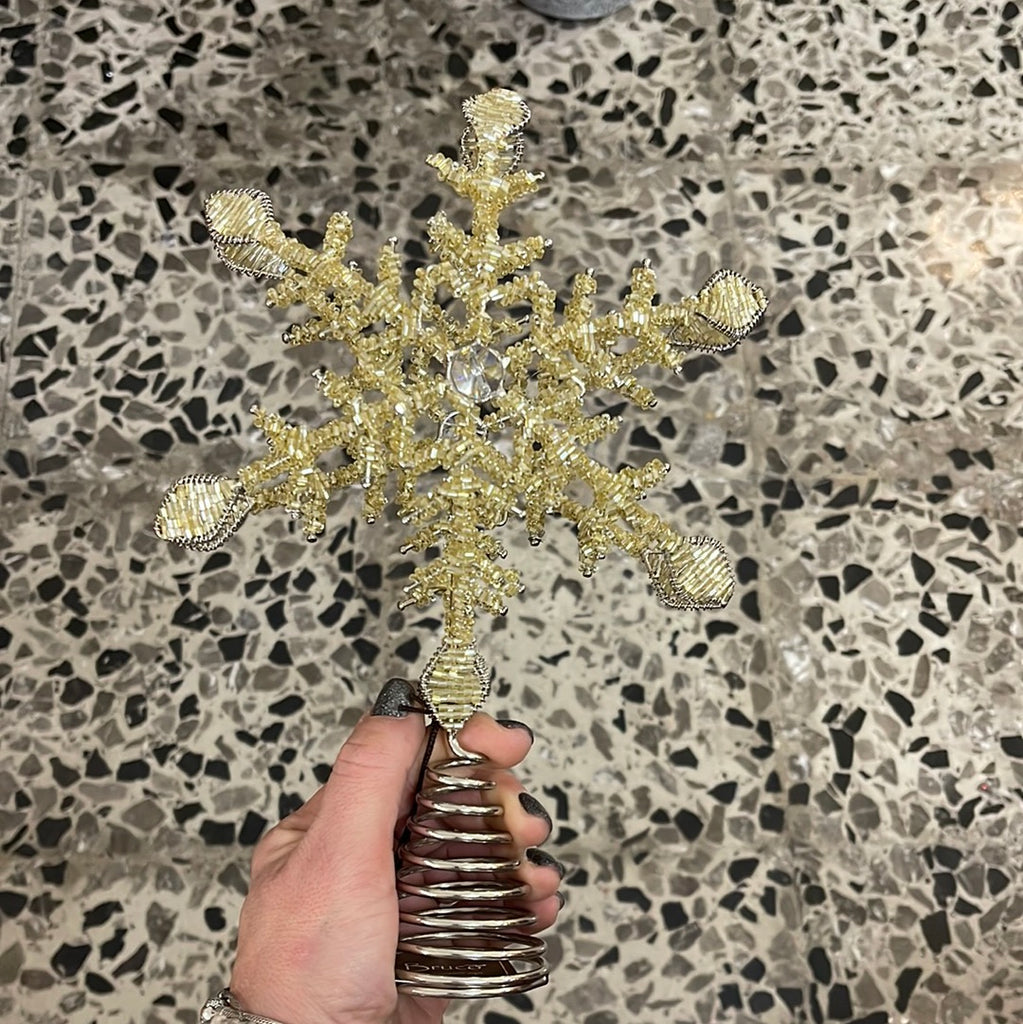 Puntale stella con perline