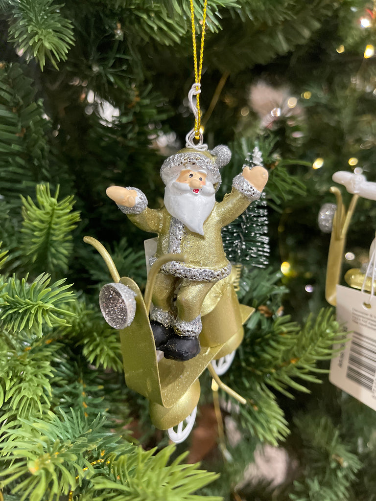 Decorazione natalizia in ottone con pupazzo