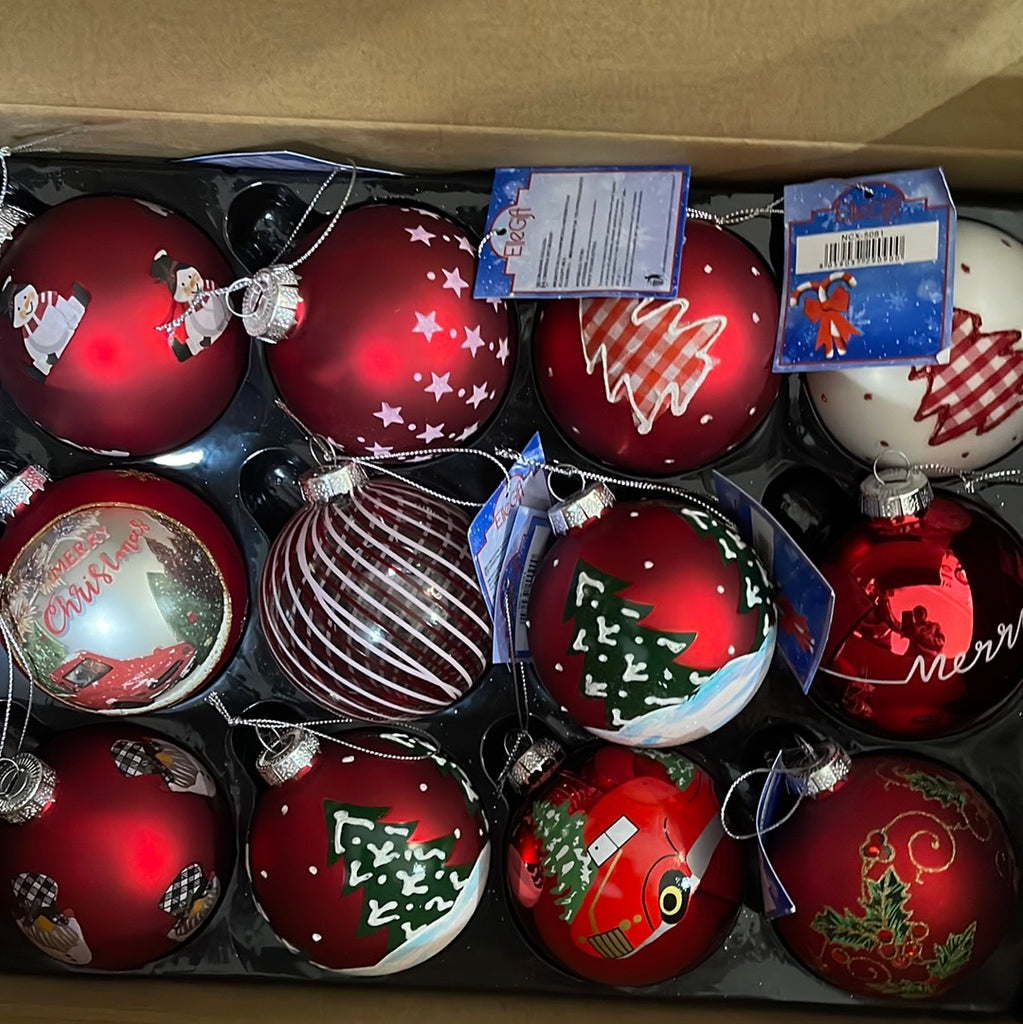 Palle con decoro natalizio