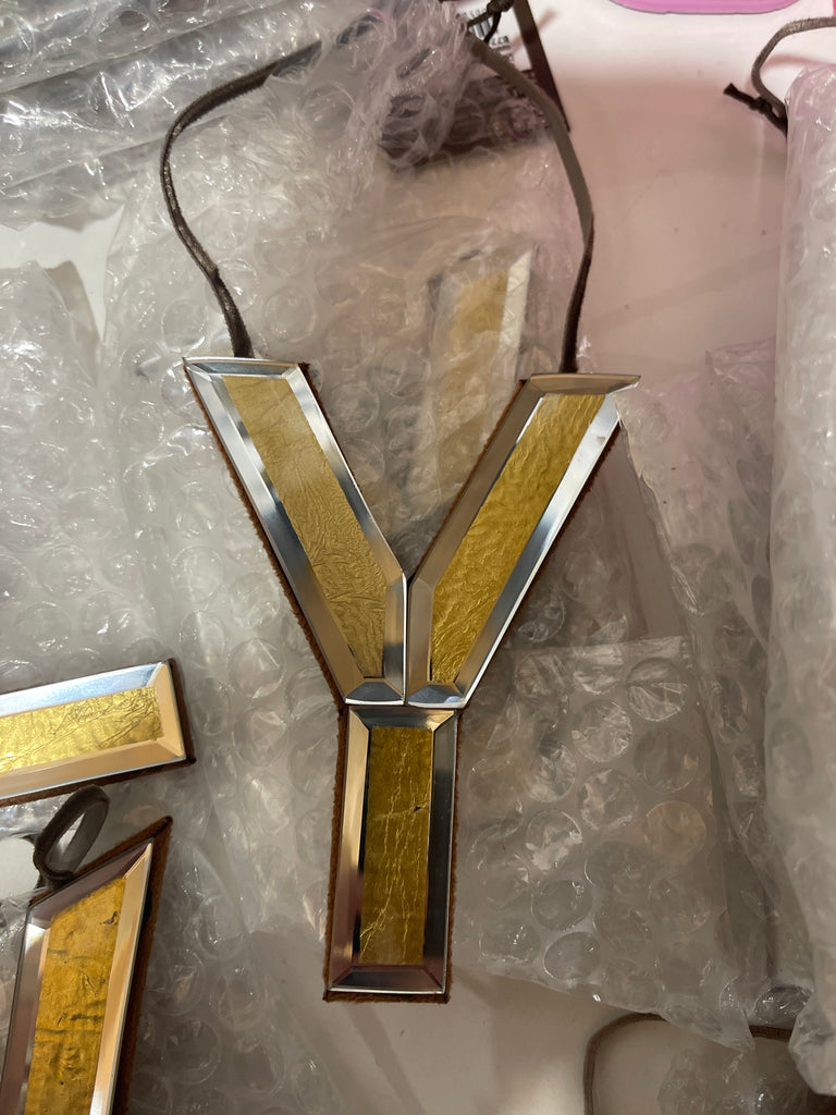 DECORAZIONE LETTERA ALFABETO MIRROR CM11X11