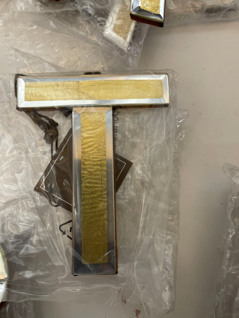 DECORAZIONE LETTERA ALFABETO MIRROR CM11X11