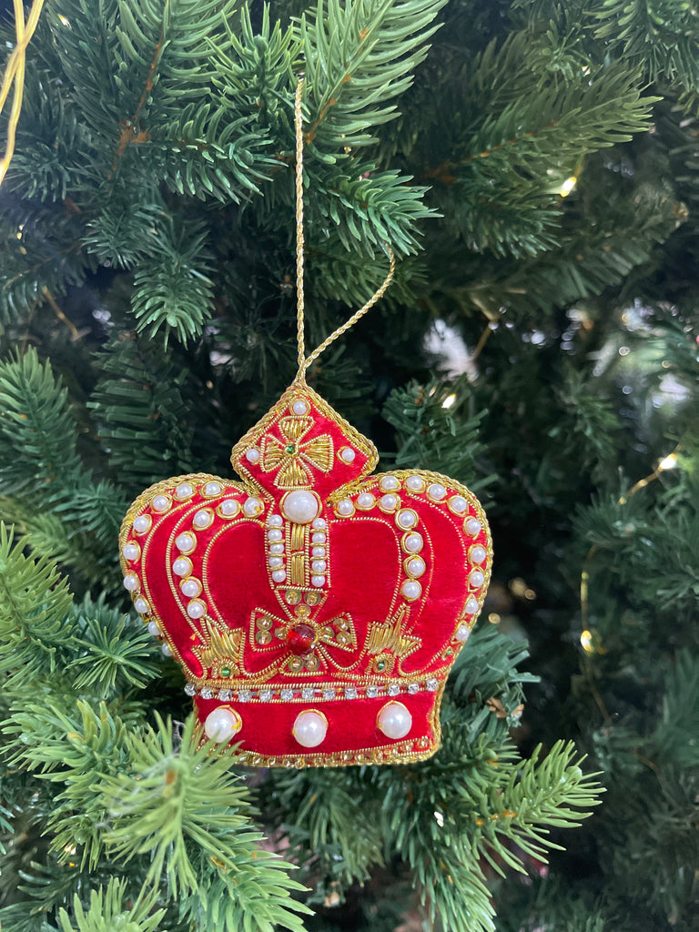 Decorazione natalizia ricamata a mano Baci Milano