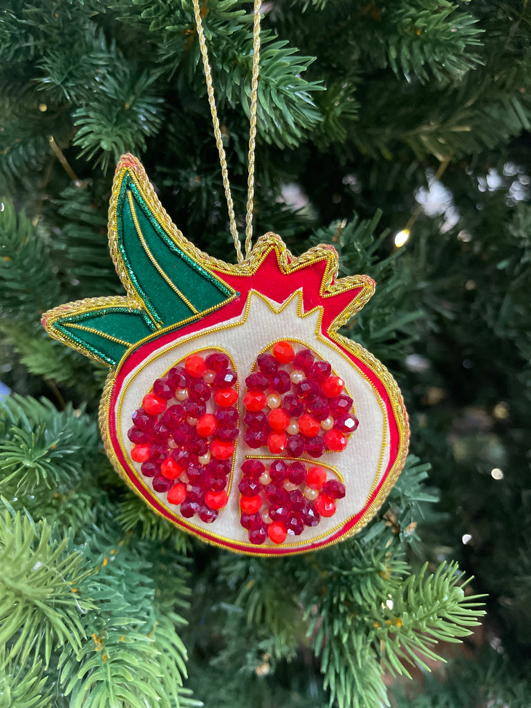 Decorazione natalizia ricamata a mano Baci Milano