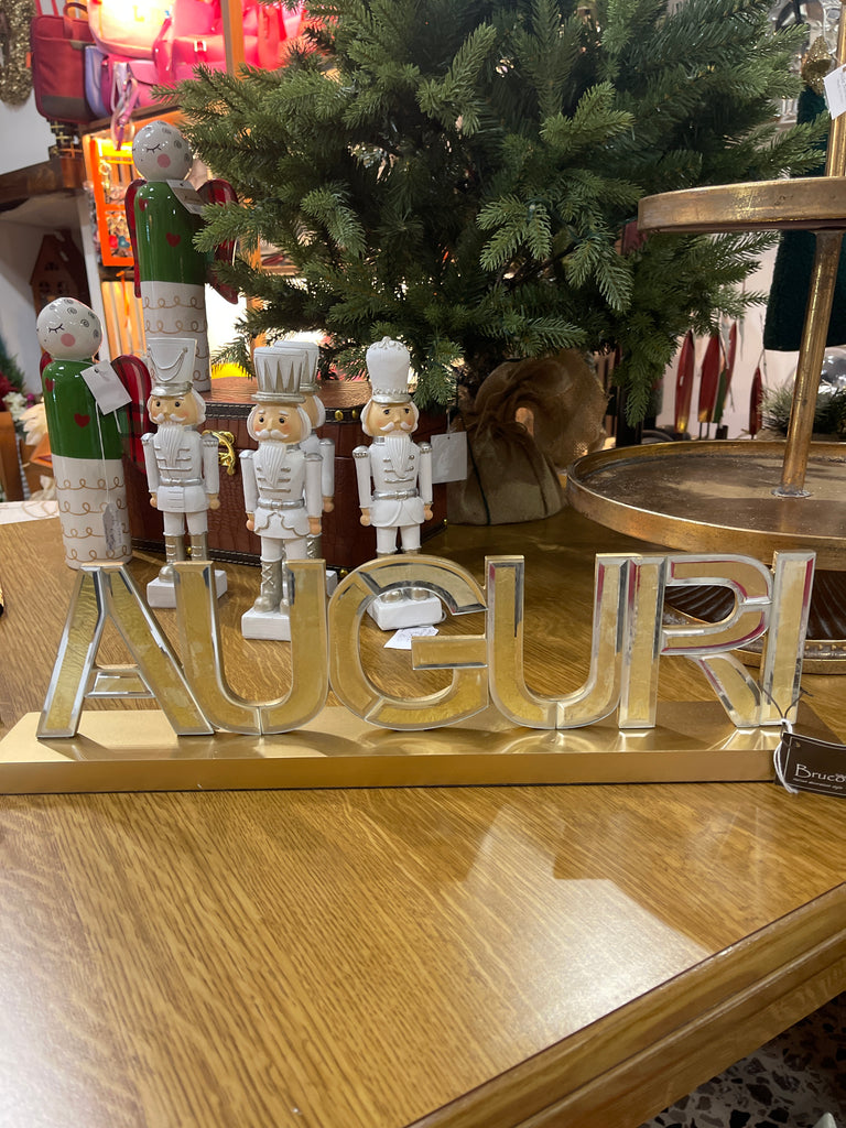 Scritta specchio con supporto