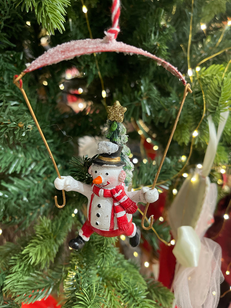 Decorazione natalizia poliresina e ferro