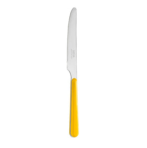 coltello tavola tinta unita giallo