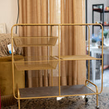 Carrello metallo gold