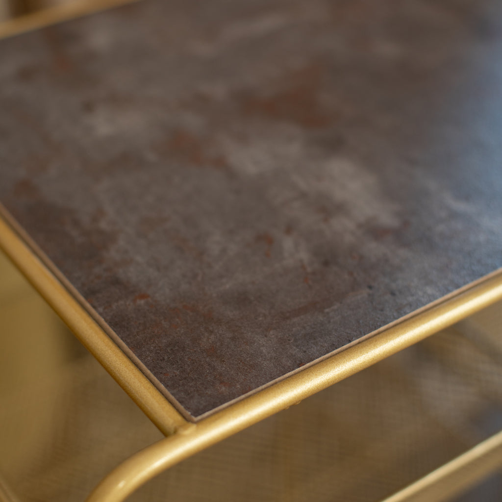 Carrello metallo gold