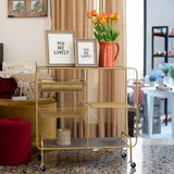 Carrello metallo gold