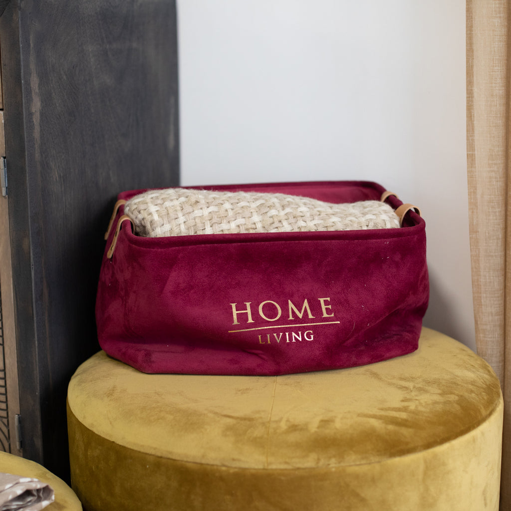 Sacca velluto bordeaux home living
