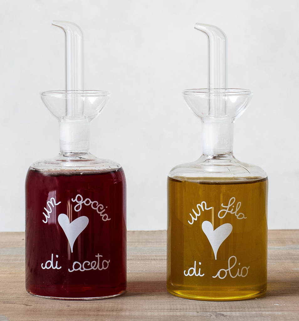 Set 2 bottiglie 250ml Filo olio e Goccio aceto