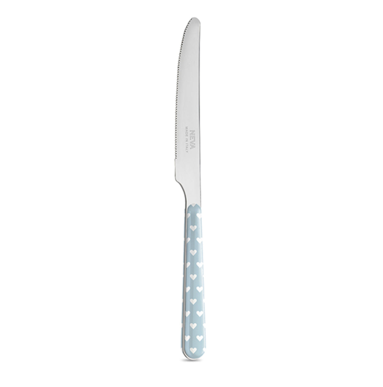 coltello tavola cuori azzurro