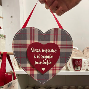 Natale Cuore Legno