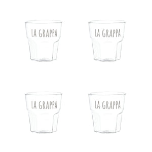 Set 4 bicchieri La grappa