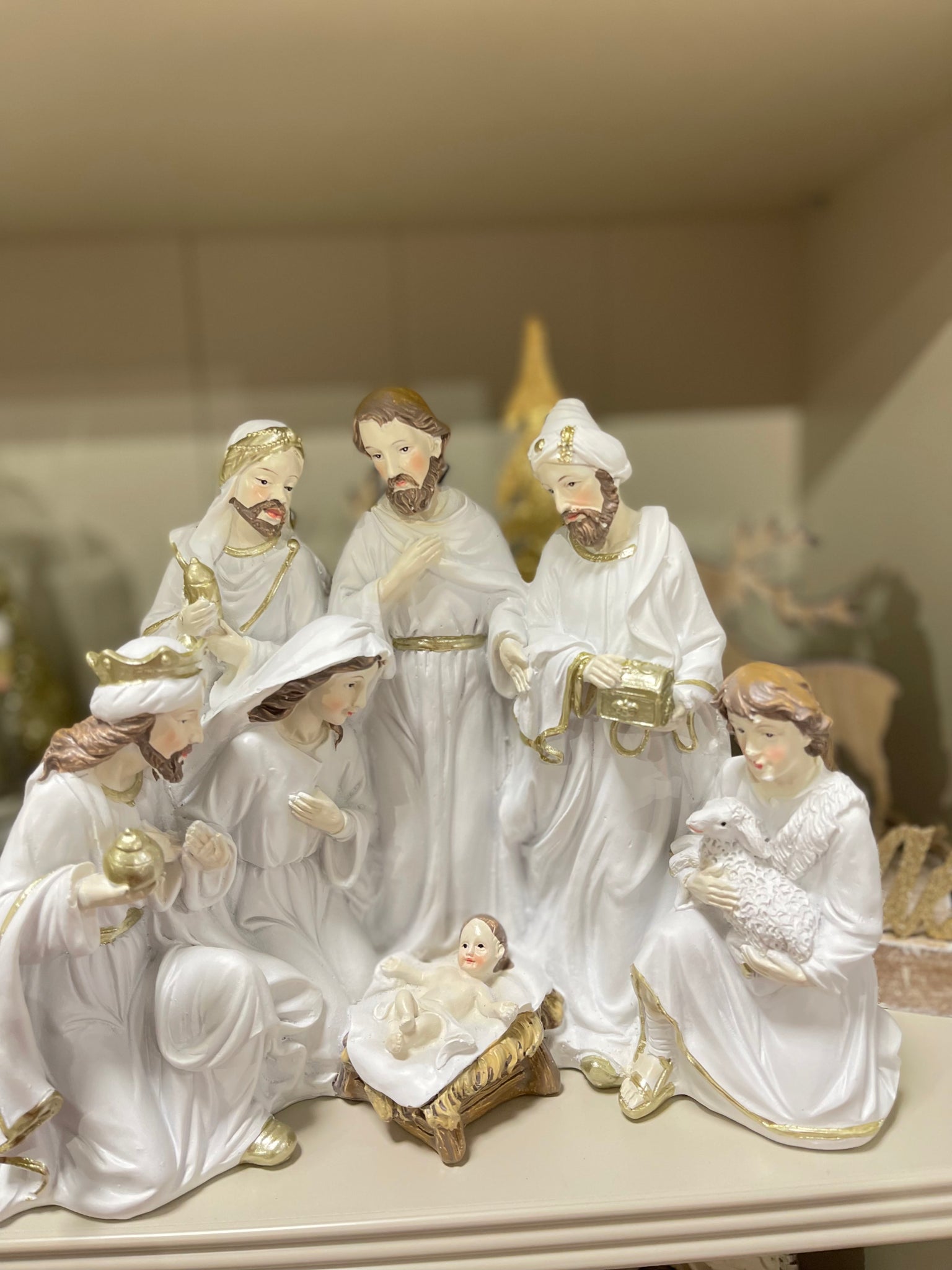 Natività resina con Re Magi