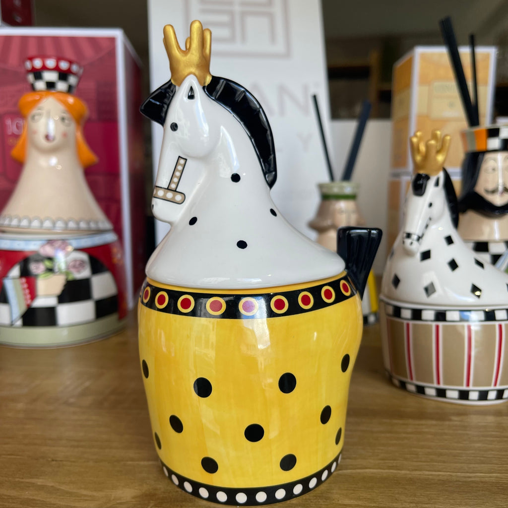 Contenitore Cavallo grande a pois