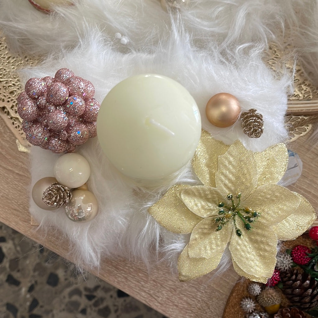 Slitta grande con candela