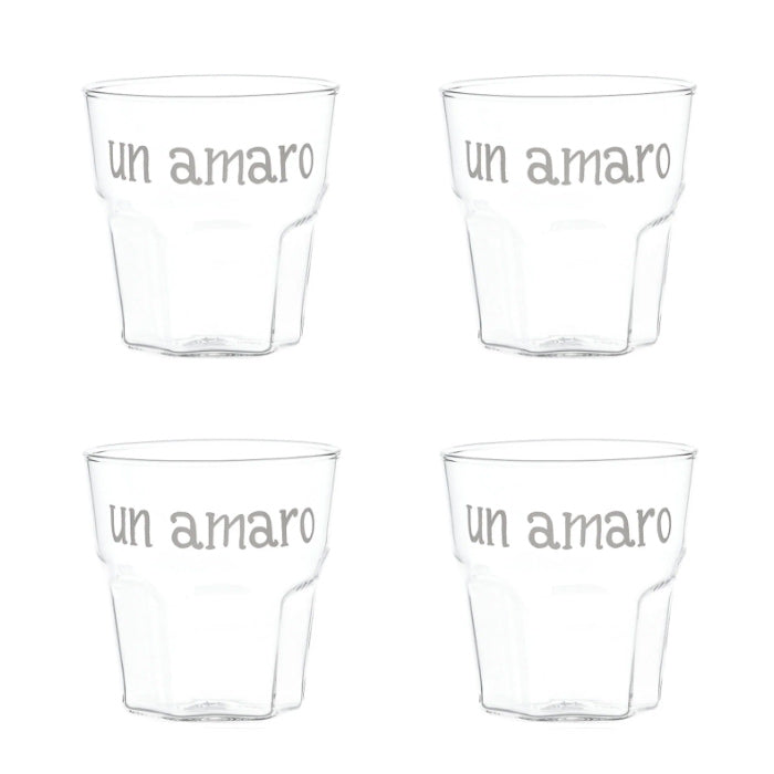 Set 4 bicchieri Un Amaro
