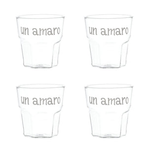 Set 4 bicchieri Un Amaro